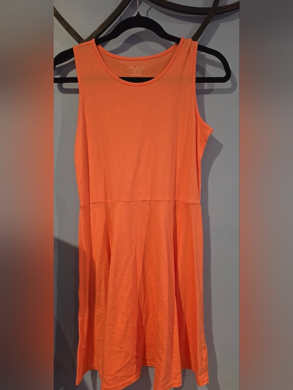 Place Bright Orange Sleeveless A-Line Dress Size XXL 16